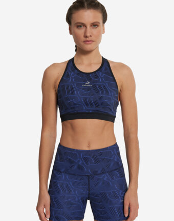 Топ бра спортивный Demix ActiveMove Urban Mesh Back, Синий женщинам