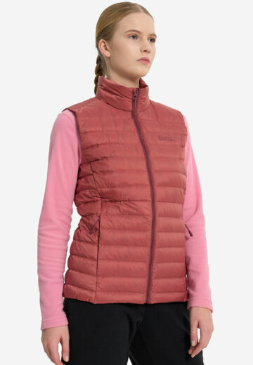 Жилет пуховый женский Jack Wolfskin Pilvi, Красный