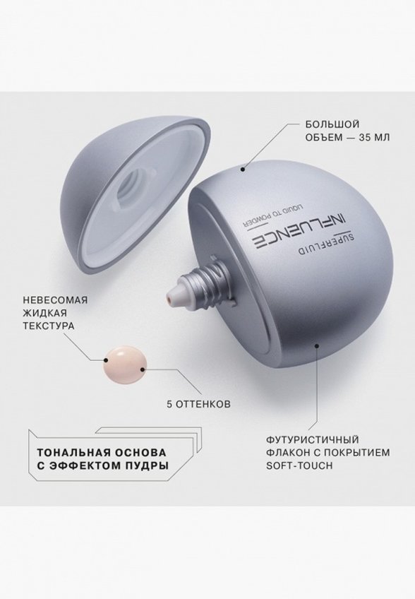 Тональная основа Influence Beauty