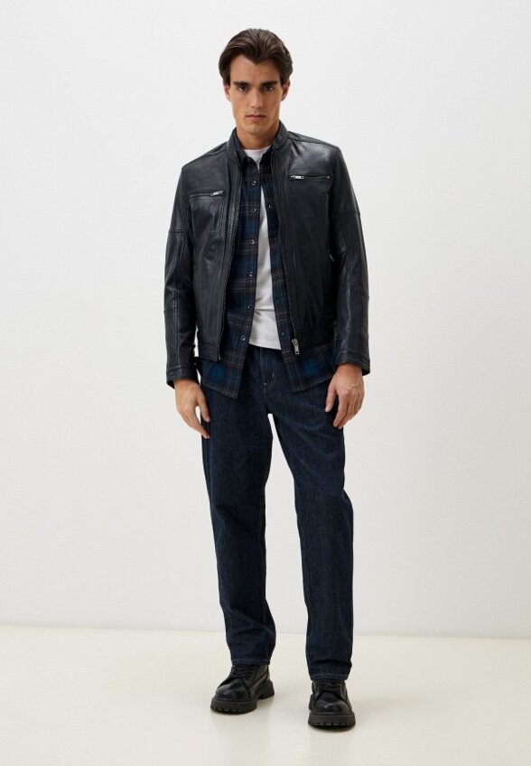 Куртка кожаная Urban Fashion for Men