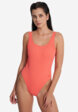 Купальник слитный женский Speedo Textd Belted Deep, Оранжевый2  - превью