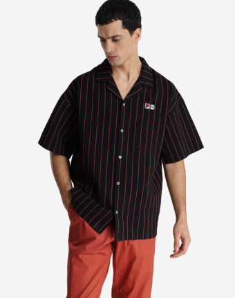 Рубашка с коротким рукавом мужская FILA, Черный женщинам
