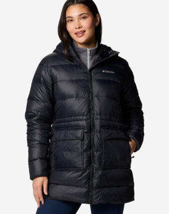 Пуховик женский Columbia Harmony Falls Mid Down Jacket, Черный женщинам