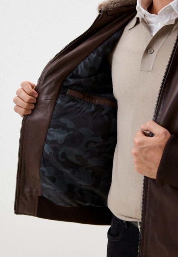 Куртка кожаная Jorg Weber