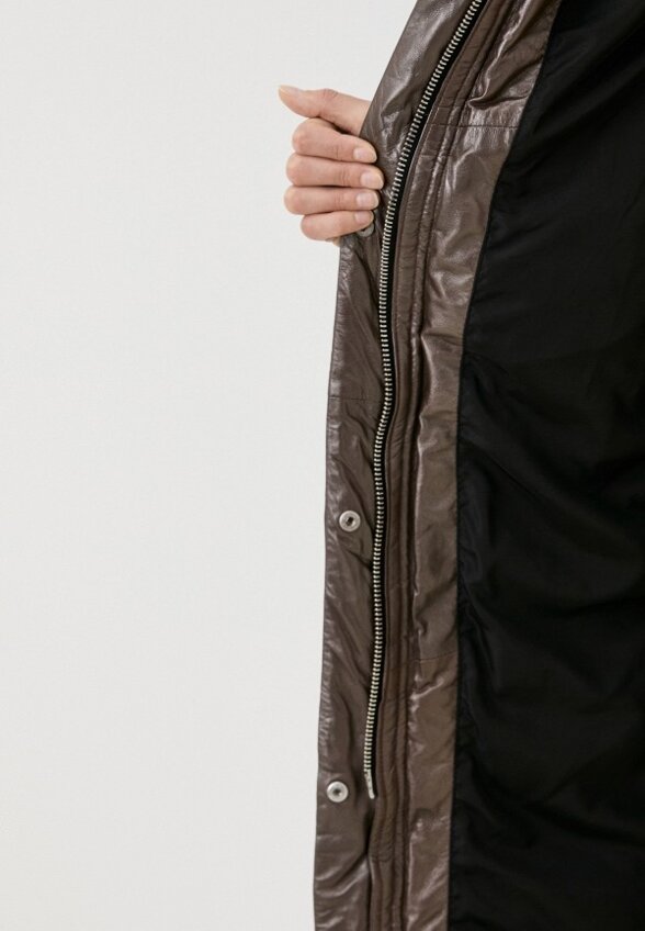 Куртка кожаная утепленная Снежная Королева