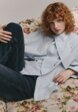 Рубашка в клетку с завязкой из линейки SELA Young1  - превью