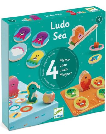 Развивающая игра DJECO "Людо Море 4 в 1" детям
