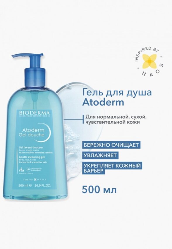 Гель для душа Bioderma