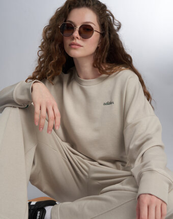 Свитшот женский adidas, Бежевый женщинам