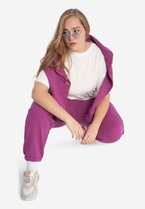 Брюки женские оверсайз Demix, Plus Size, Фиолетовый