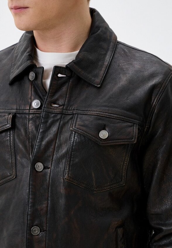 Куртка кожаная Jorg Weber