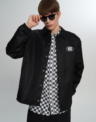 Легкая куртка мужская Vans Torrey Nylon Coaches 2.0, Черный женщинам