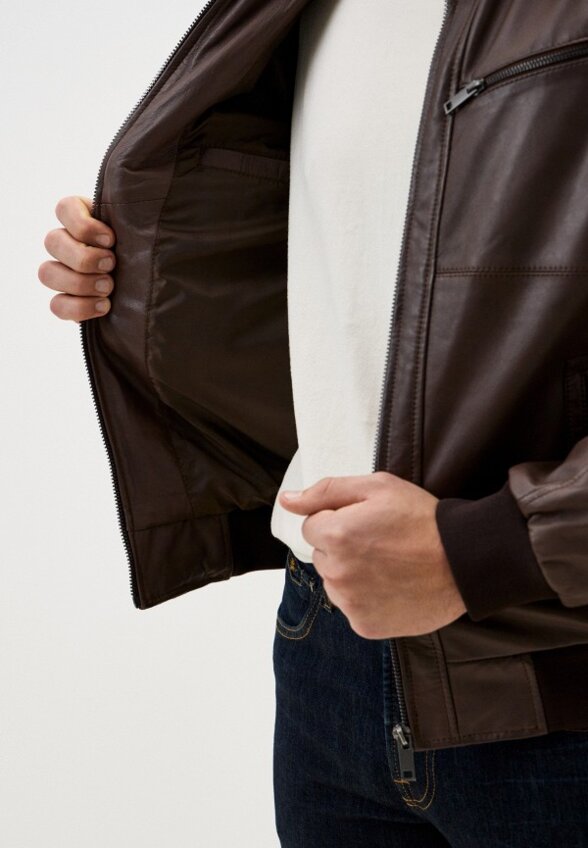 Куртка кожаная Urban Fashion for Men