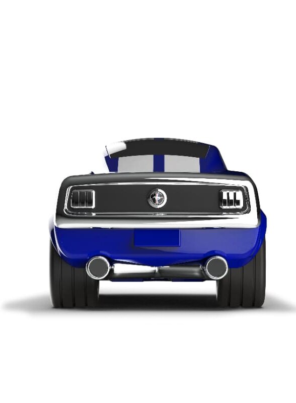 Игрушечная гоночная машинка Baghera Ford Mustang, синяя