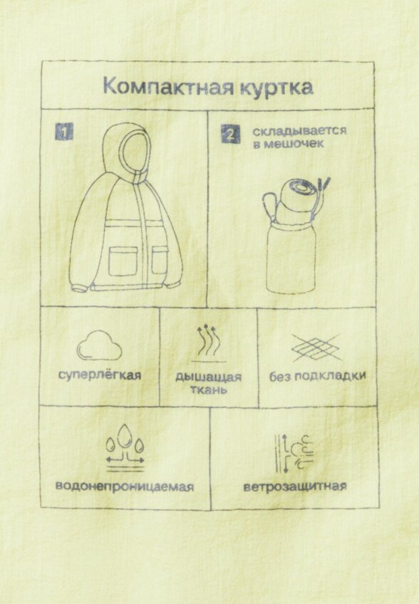 Ветровка из нейлона с сумкой-мешком для мальчиков
