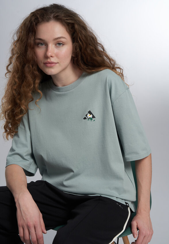 Футболка женская adidas, Зеленый