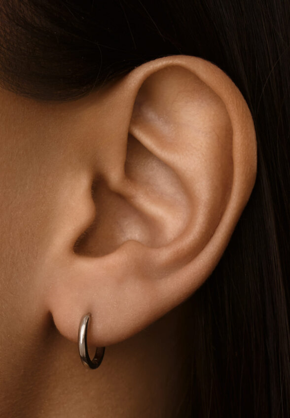 Серебряные серьги-конго M MIESTILO MIE