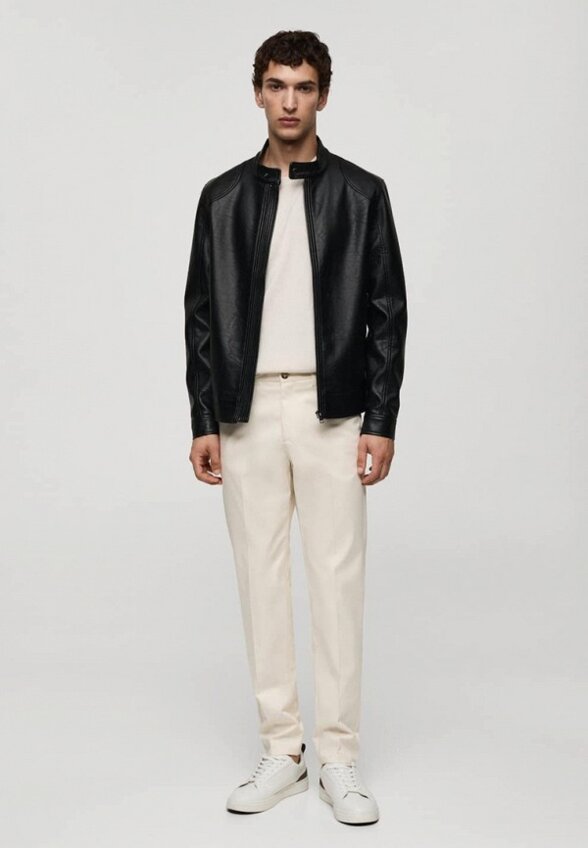 Куртка кожаная Mango Man