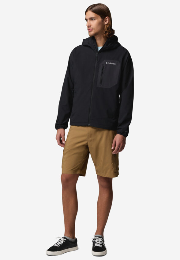 Ветровка мужская Columbia Tall Heights III Hooded Softshell, Черный