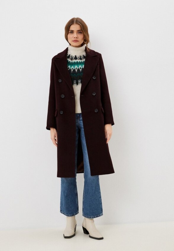 Пальто двубортное To Be One