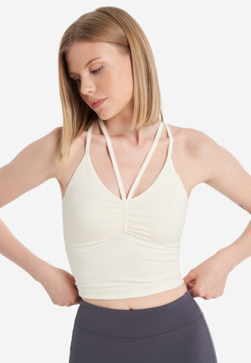 Топ бра спортивный Sensana, Бежевый