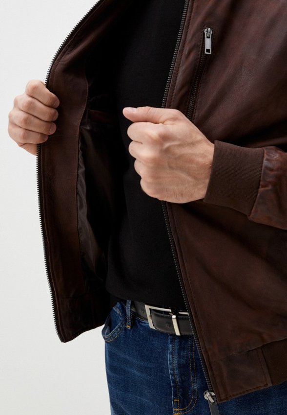Куртка кожаная Urban Fashion for Men