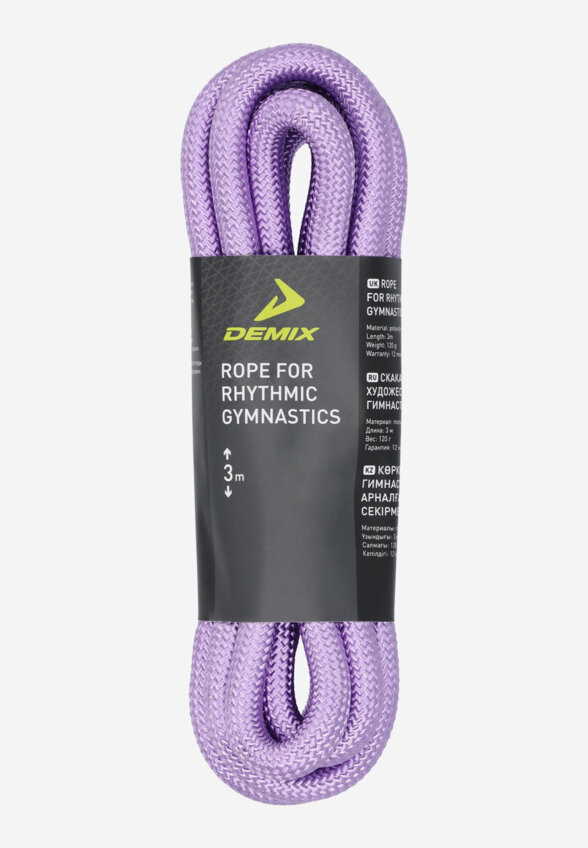 Скакалка гимнастическая Demix, 3 м, Фиолетовый