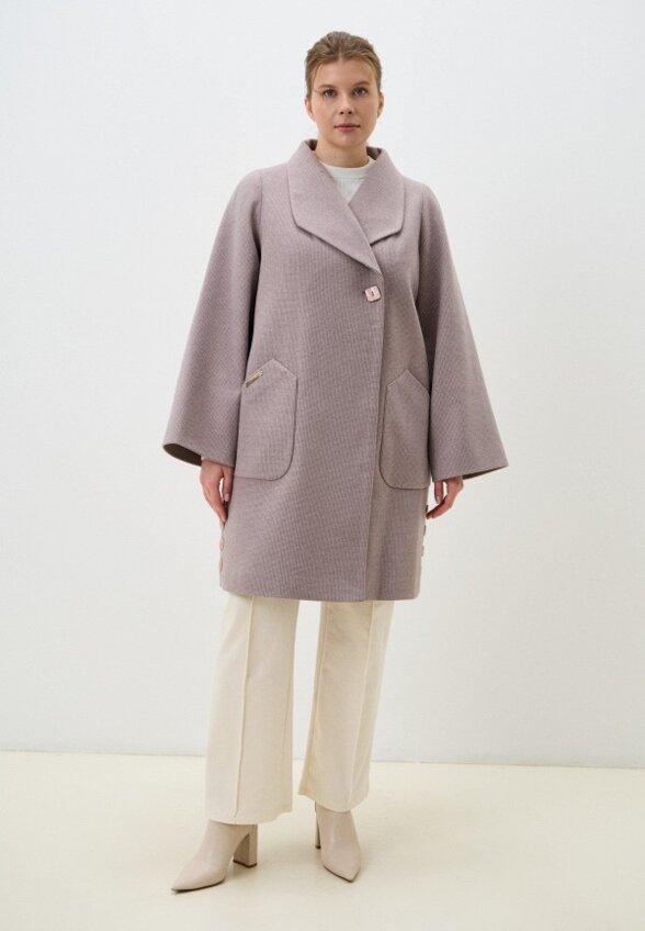 Пальто однобортное Gaxgax