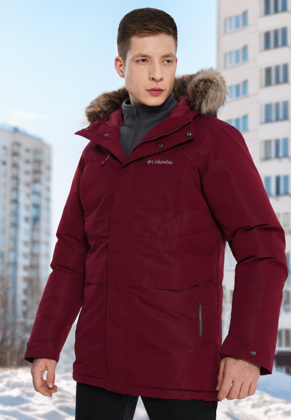 Пуховик мужской Columbia Marquam Peak III Parka, Красный
