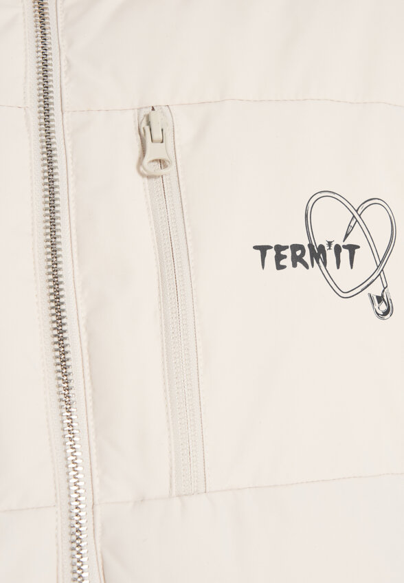 Пуховик женский оверсайз Termit, Бежевый