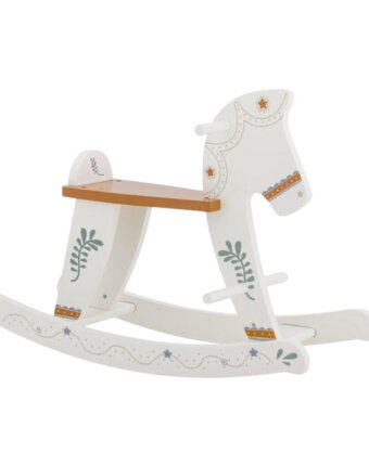 Качалка Блумингвиль МИНИ (Bloomingville MINI) "Лошадка Рудди", белая (уцененный) детям
