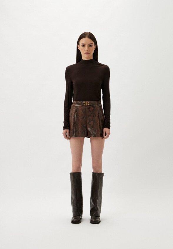 Шорты кожаные Twinset Milano