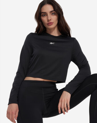 Лонгслив женский Reebok Paige Core, Черный женщинам