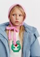 Вязаная косынка с завязками для девочек4  - превью