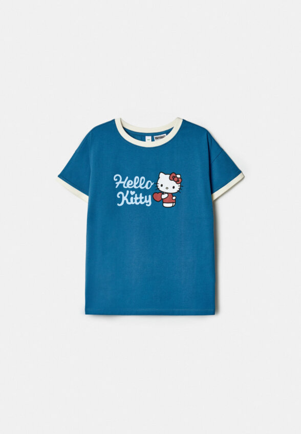 Футболка с принтом Hello Kitty для девочек