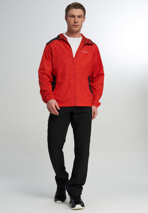 Ветровка мужская Columbia Discovery Loop Lined Windbreaker, Красный