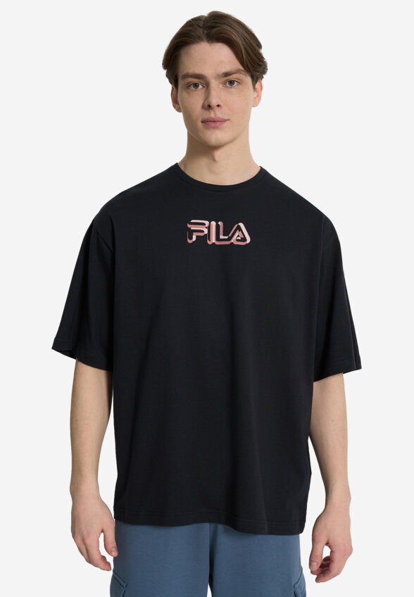 Футболка мужская оверсайз FILA, Черный