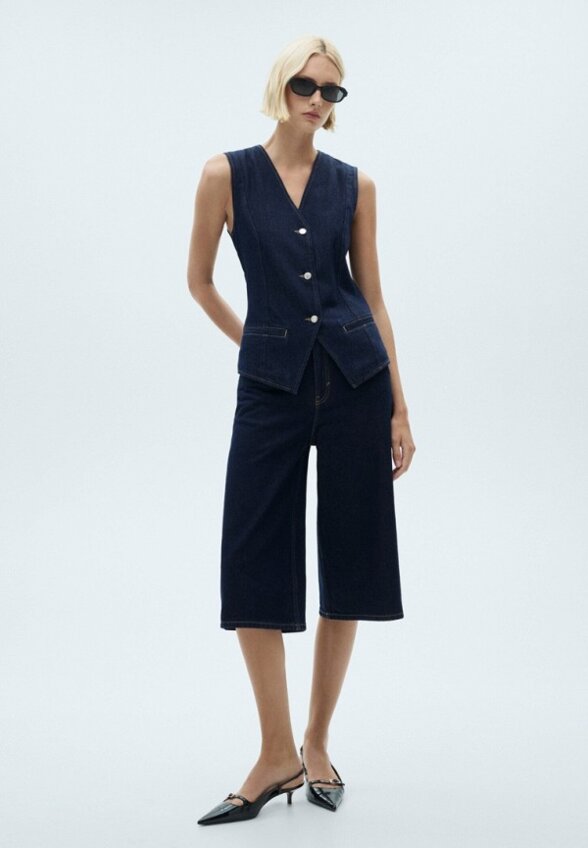 Жилет джинсовый Mango