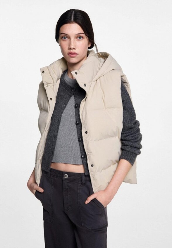 Жилет утепленный Mango Teen