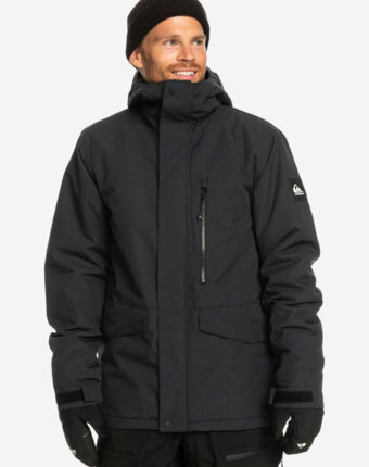 Куртка сноубордическая мужская Quiksilver Mission Solid, Черный женщинам
