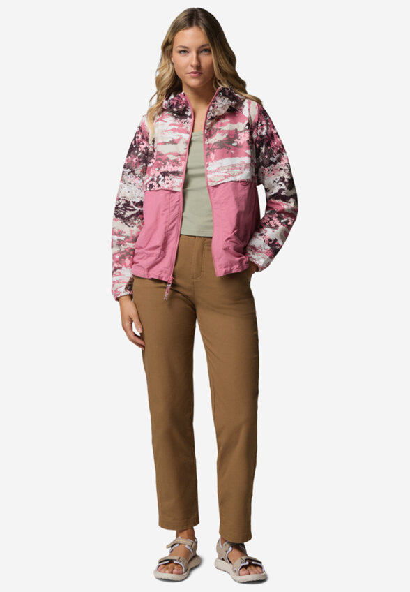 Ветровка женская Columbia Spire Valley Printed Windbreaker, Розовый