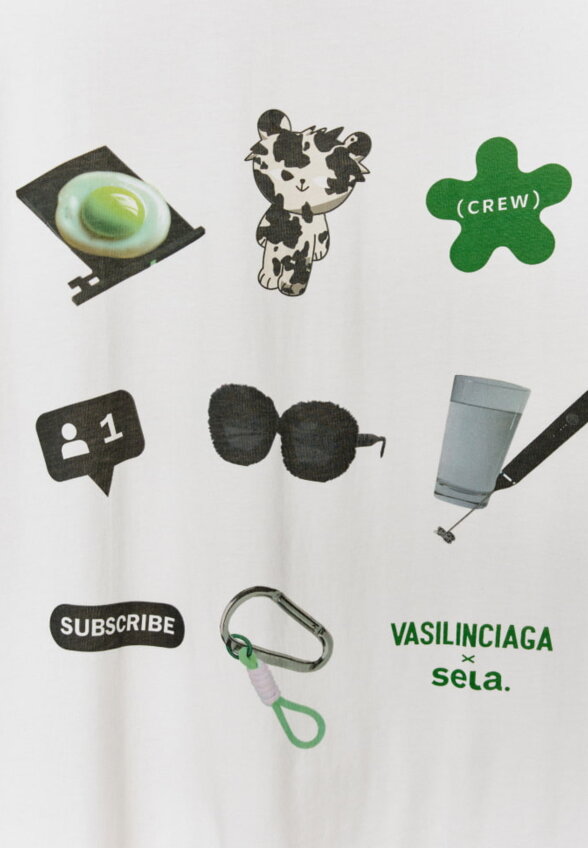 Футболка оверсайз детская из коллекции SELA х VASILINCIAGA