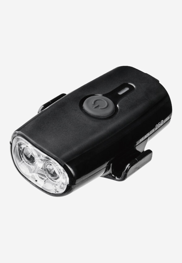 Фонарь велосипедный передний Topeak HeadLux 250 USB, Черный