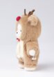 Медведь Lina TeddyTales, XS ,в костюмчике Олень, белый, брелок, 15 см3  - превью