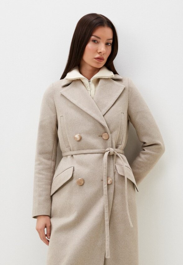 Пальто двубортное Gaxgax