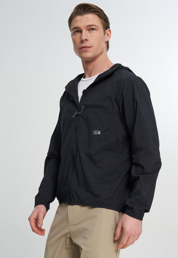 Ветровка мужская Mountain Hardwear Wind Veil Hooded Jacket, Черный