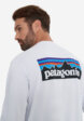 Лонгслив мужской Patagonia Logo, Белый6  - превью