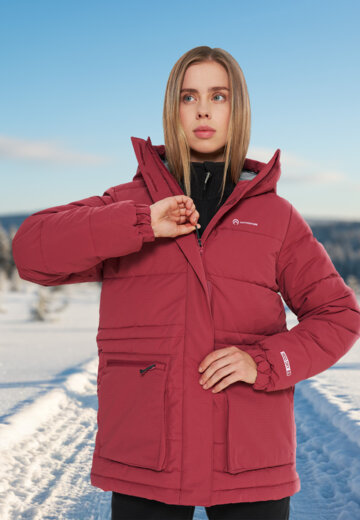 Пуховик женский Outventure, Красный