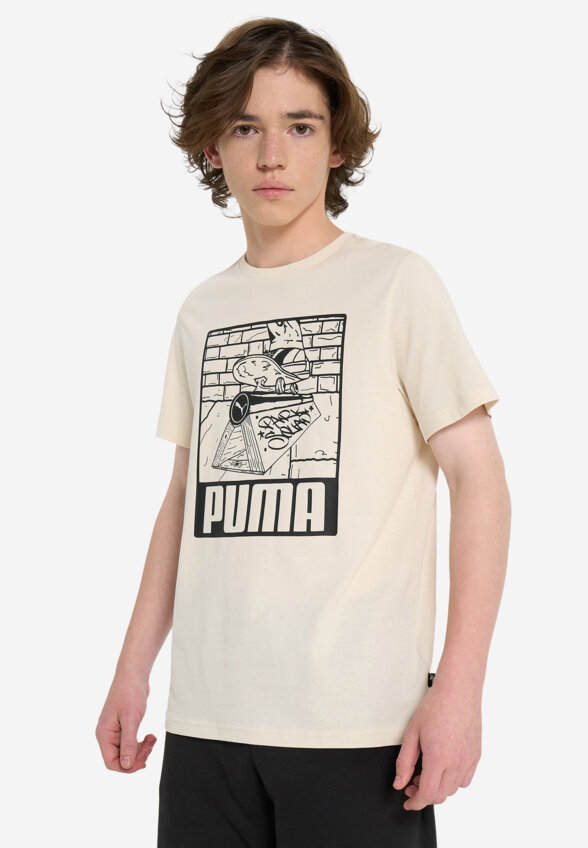 Футболка для мальчиков PUMA ESS+ Mid 90s Graphic, Бежевый