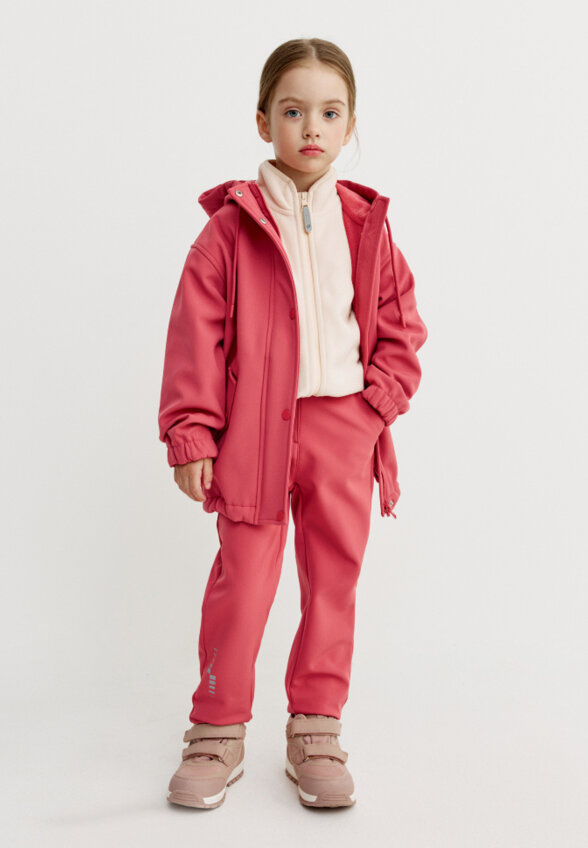 Ветровка Softshell на флисе для девочек